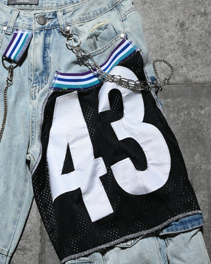 Archive Dusted Jean Shorts