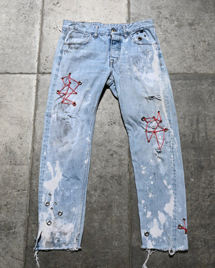 Archive Dusted Blue Vintage Faded Jeans