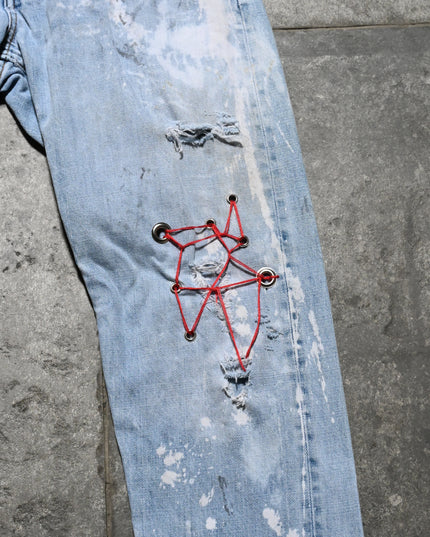 Archive Dusted Blue Vintage Faded Jeans