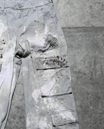 Archive Dusted Grey Vintage Faded Jeans