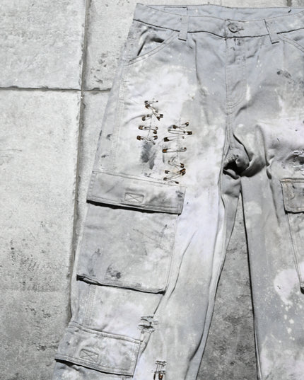 Archive Dusted Grey Vintage Faded Jeans