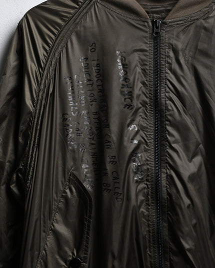 Archive Just Don't Do It Dust Bomber Jacket: Large