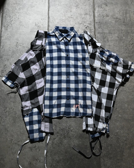 Archive Dusted Extended Flannel Shirt: Oversized XL