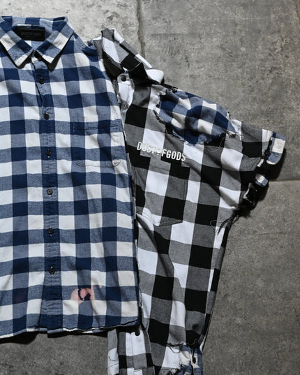 Archive Dusted Extended Flannel Shirt: Oversized XL