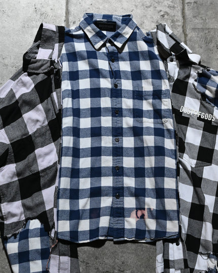 Archive Dusted Extended Flannel Shirt: Oversized XL