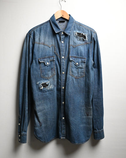 Archive Property of Dust Denim Shirt: Small