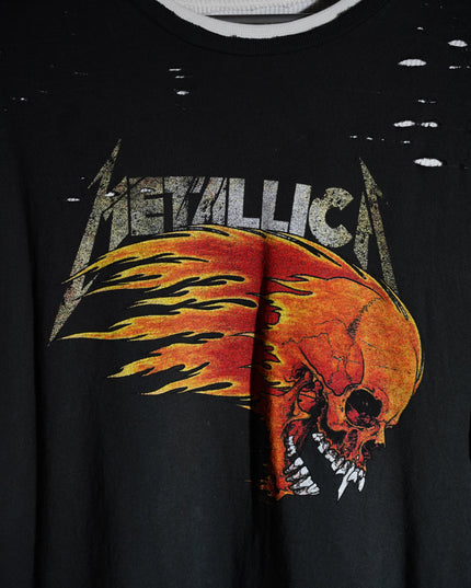 Distressed Double Layered Graphic T-Shirt