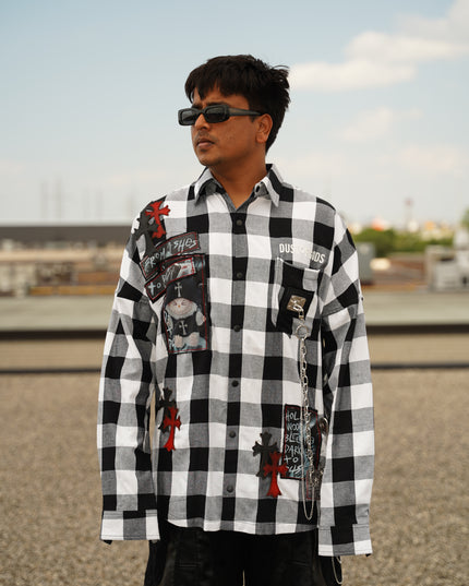 Labubu From Ashes Flannel Shirt