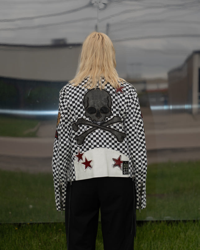 Skull And Bones Checker Jacket