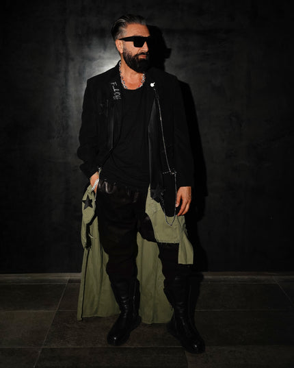 Extended Informal Blazer Coat