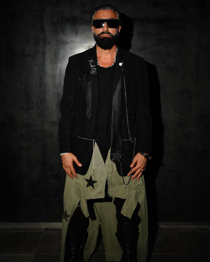 Extended Informal Blazer Coat