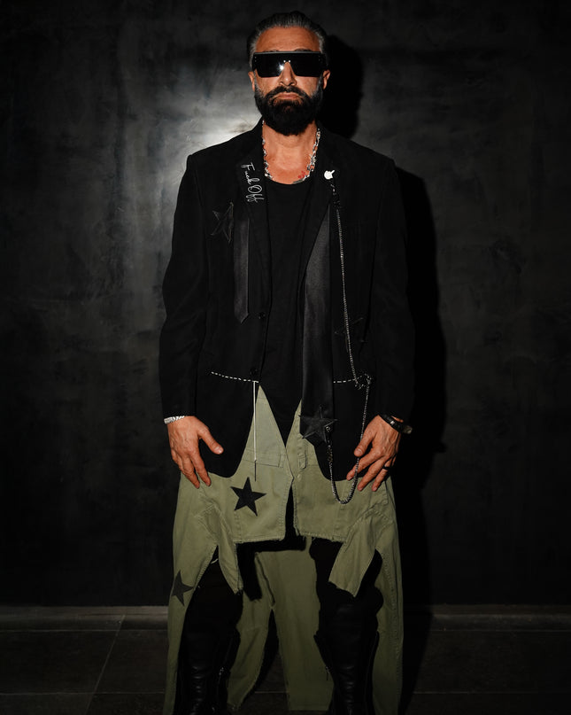 Extended Informal Blazer Coat