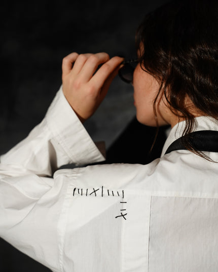 Cropped Strap Informal Dress Shirt