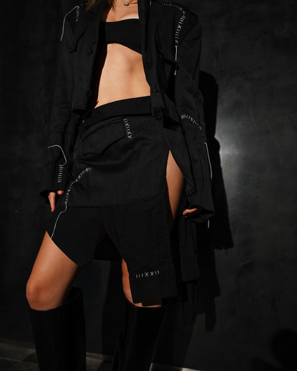 Cropped Deconstructed Light Blazer