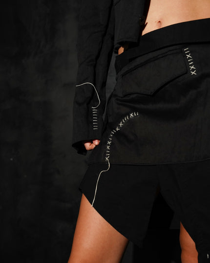 Deconstructed Blazer Skirt