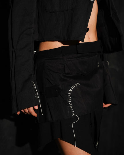 Deconstructed Blazer Skirt