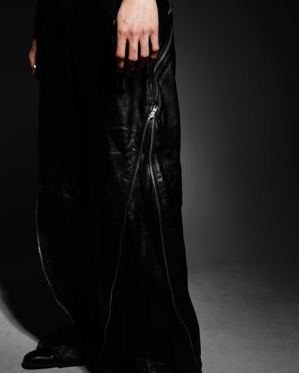 Dusted Leather Zip Pants