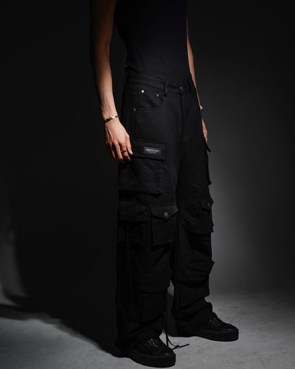 Dusted Leather Zip Pants
