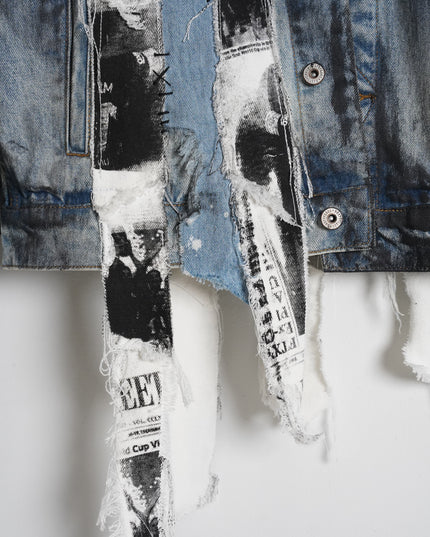 Deconstructed Messi Argentina Denim Jacket