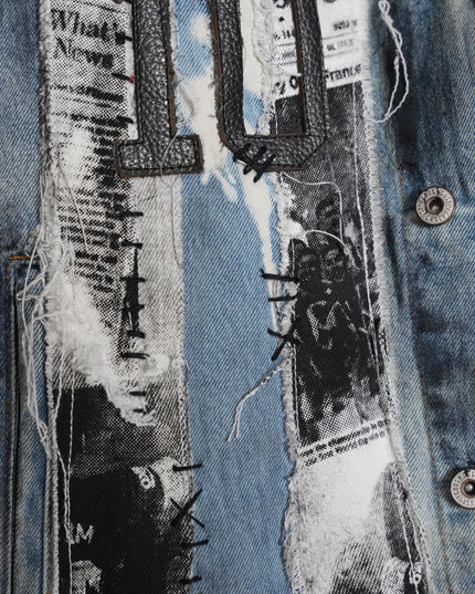 Deconstructed Messi Argentina Denim Jacket