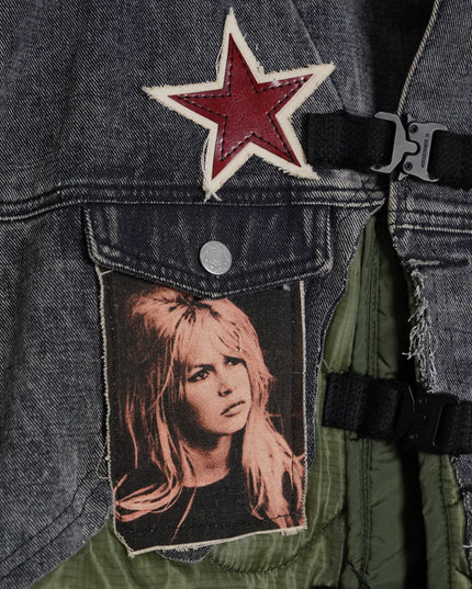 Growing Old Half/Half Denim Jacket