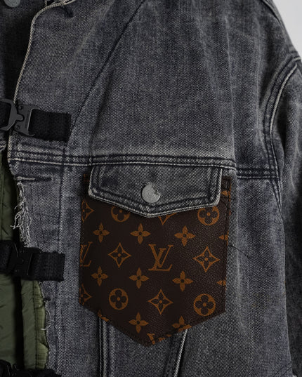 Growing Old Half/Half Denim Jacket