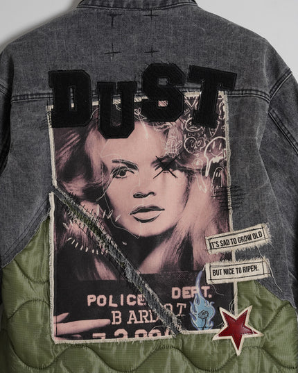 Growing Old Half/Half Denim Jacket
