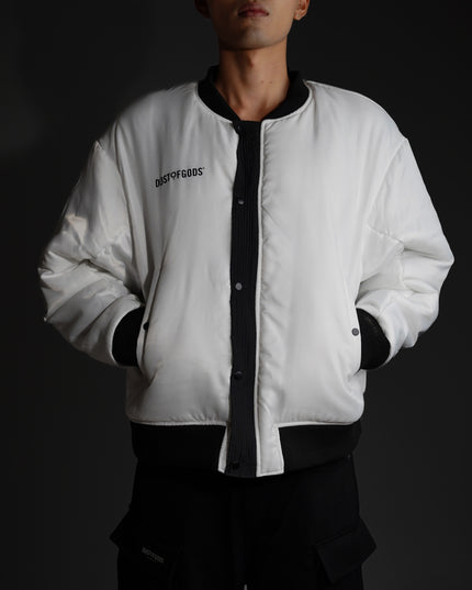 Black & Red Dust of Gods Bomber Jacket