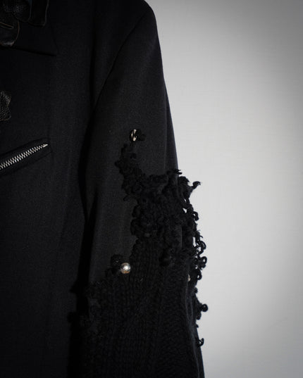 Deconstructed Knitted Flora Blazer