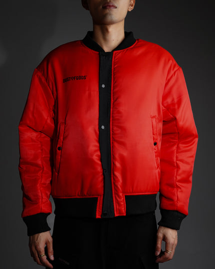 Black & White Dust of Gods Bomber Jacket