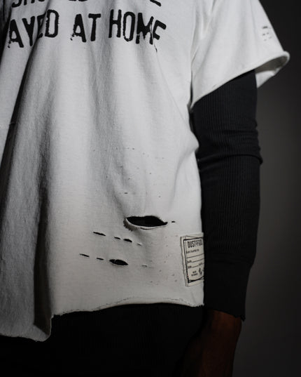 Stay At Home Double Layered Long Sleeve Tee