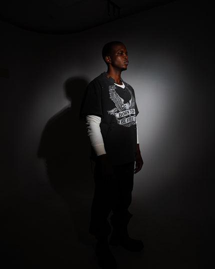 Born To Be Free Double Layered Long Sleeve Tee