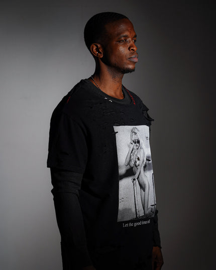 The Play Boy Double Layered Long Sleeve Tee