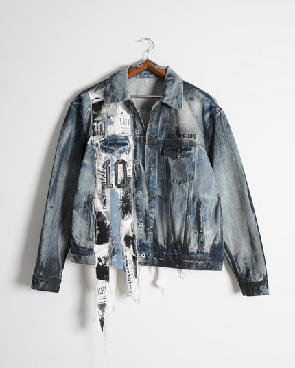 Deconstructed Messi Argentina Denim Jacket