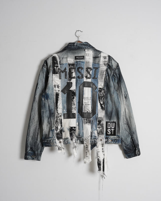 Deconstructed Messi Argentina Denim Jacket