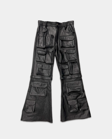 Leather Pants with Many Pockets