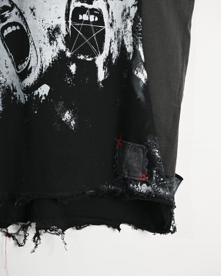 Bleed it Out Deconstructed Sleeveless Shirt