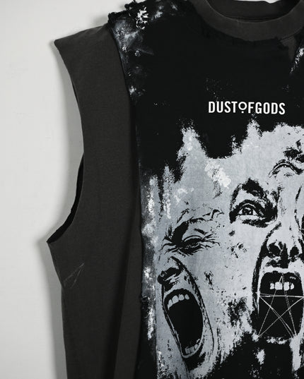 Bleed it Out Deconstructed Sleeveless Shirt