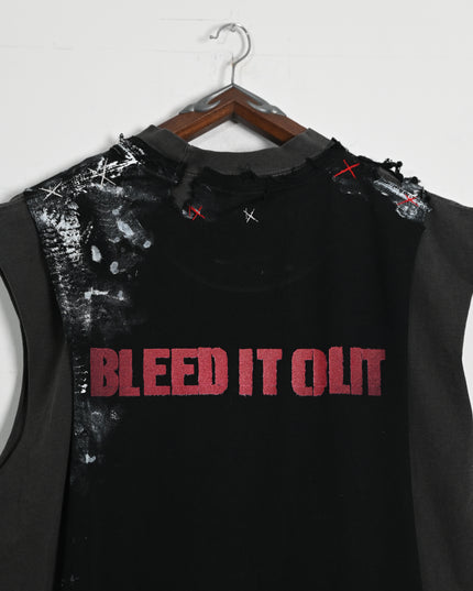 Bleed it Out Deconstructed Sleeveless Shirt
