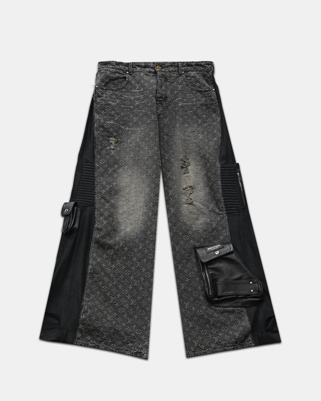 1 of 1 Deconstructed LV Leather Pants