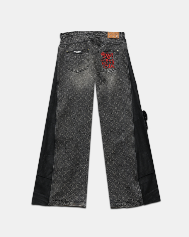 1 of 1 Deconstructed LV Leather Pants