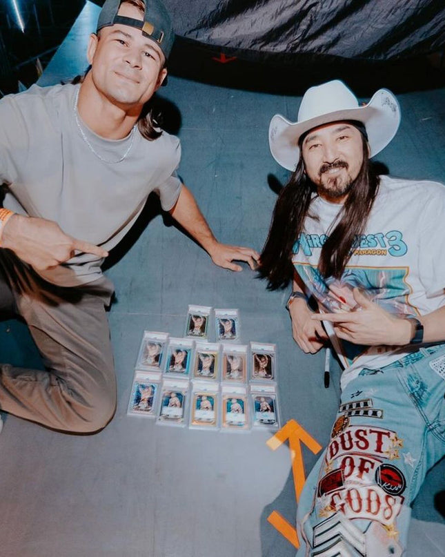 Steve Aioki in Dusted Denim Patchwork Pants