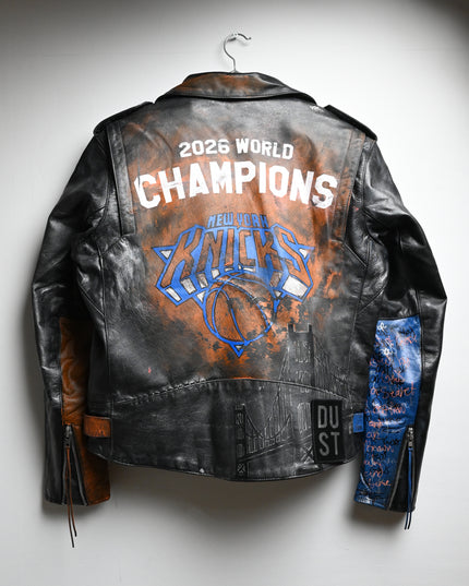2026 NBA Champions Knicks Leather Jacket