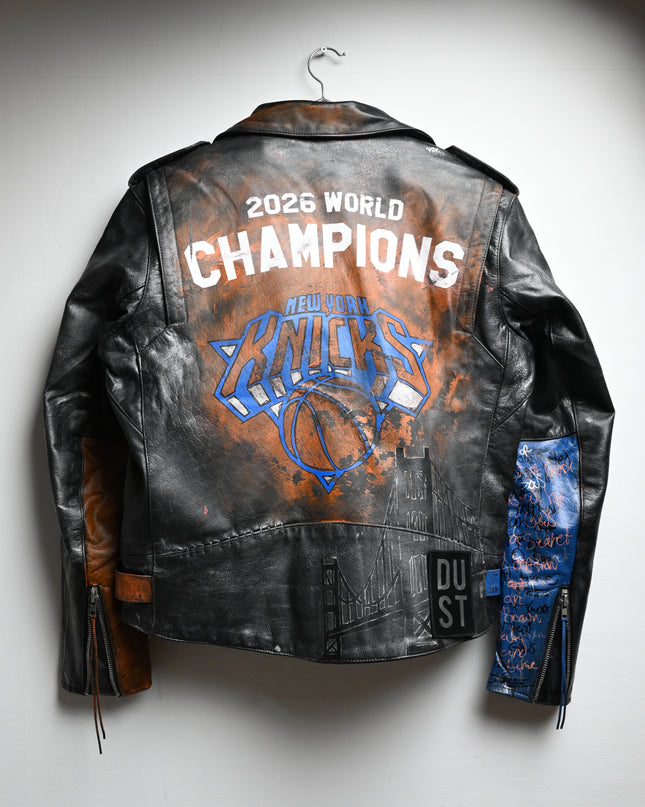 2026 NBA Champions Knicks Leather Jacket