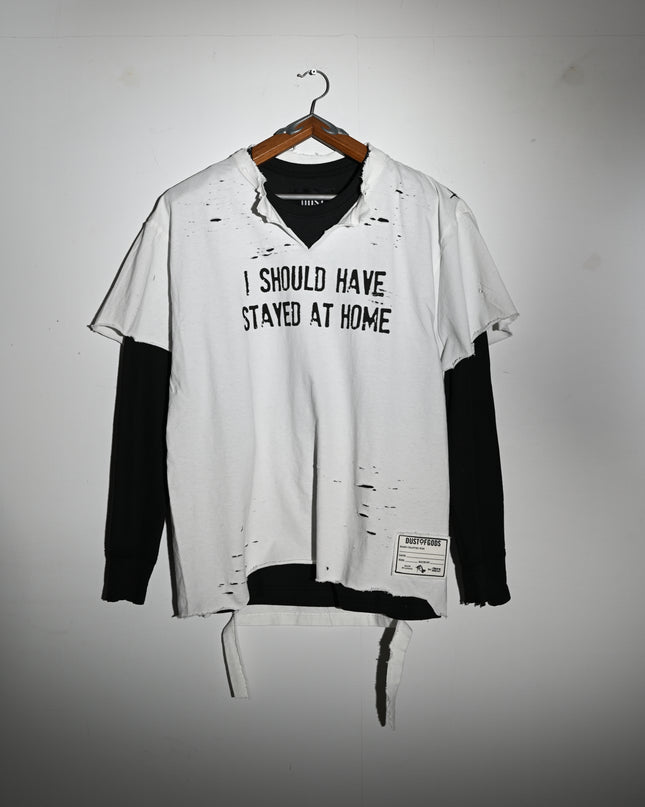 Stay At Home Double Layered Long Sleeve Tee