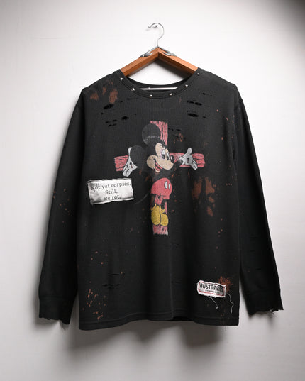 Crucified Mickey Long-Sleeve Shirt