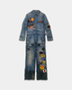 Re-Worked Racing Denim Jumpsuit