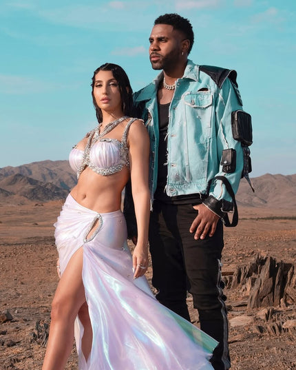 Jason Derulo in Custom Denim Jacket