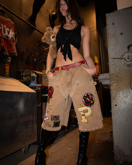 Oversized Dusted Workwear Shorts