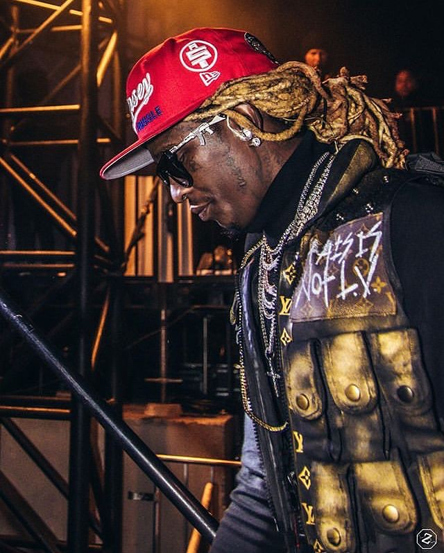 Young Thug in Custom Dusted Vest